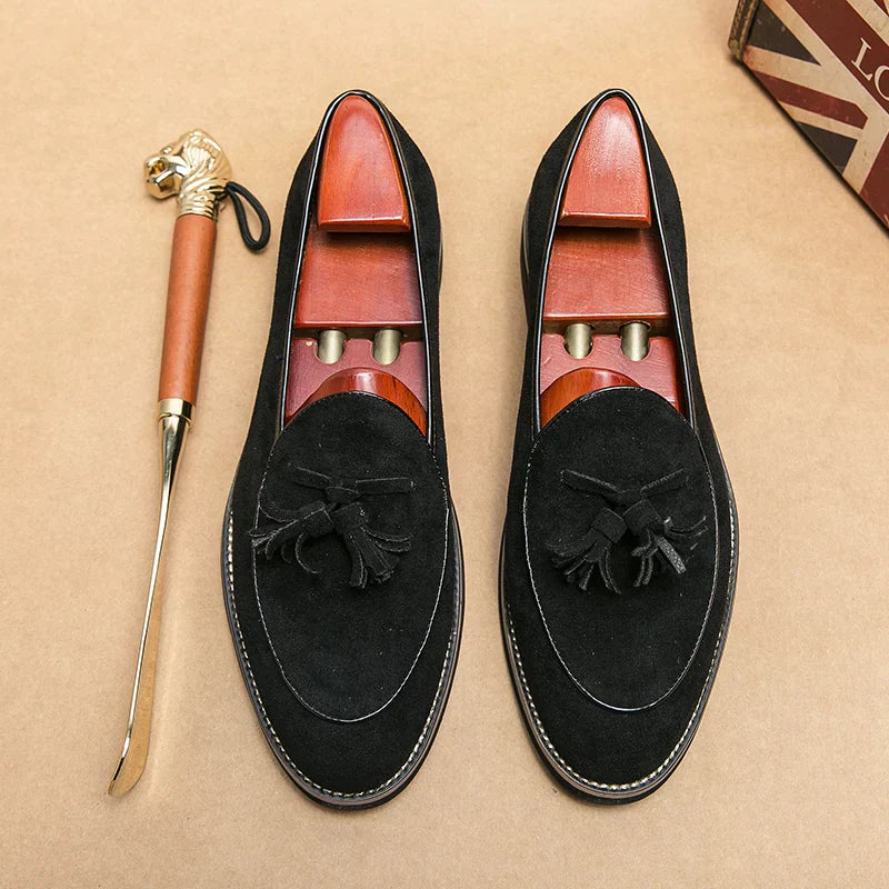 Comfort - Wildleder-Loafer mit Quasten