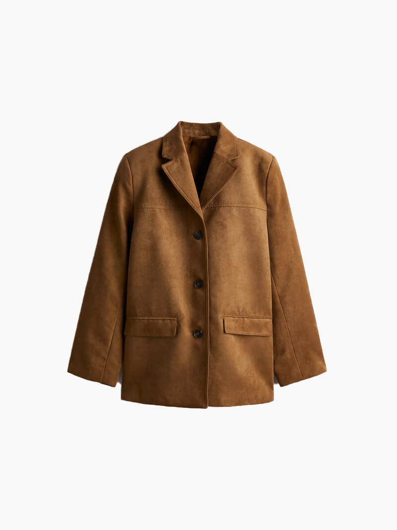 WW | Wildlederjacke Mit Weicher Oberfläche