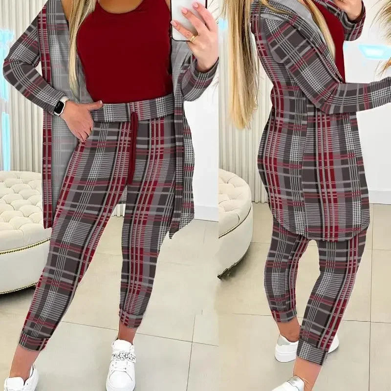Merche kariertes Set und perfekt für einen zeitlosen und stilvollen Look mit Kordelzug