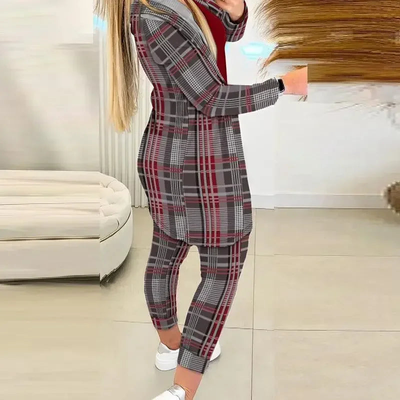 Merche kariertes Set und perfekt für einen zeitlosen und stilvollen Look mit Kordelzug