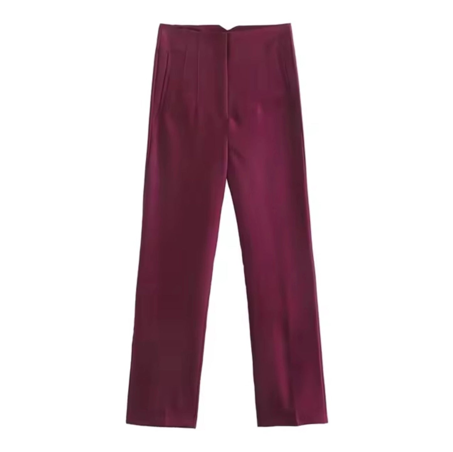 Merche Hochtaillierte Weite Hosen Damen Büro Elegant