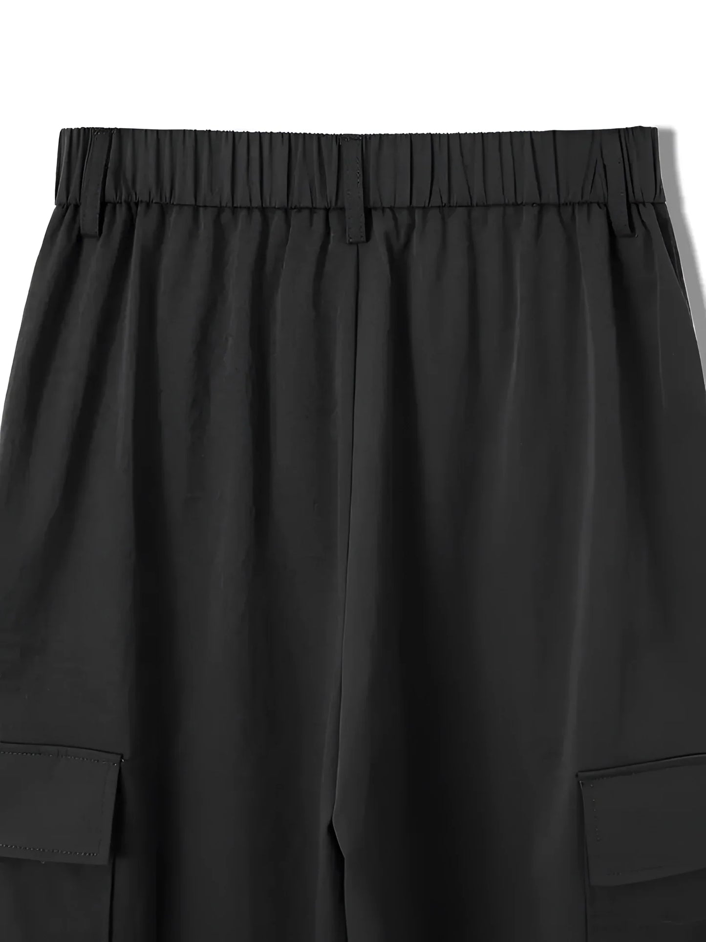 Merche High-Waist Cargo Hose Schwarz - Trendige Streetwear Hosen