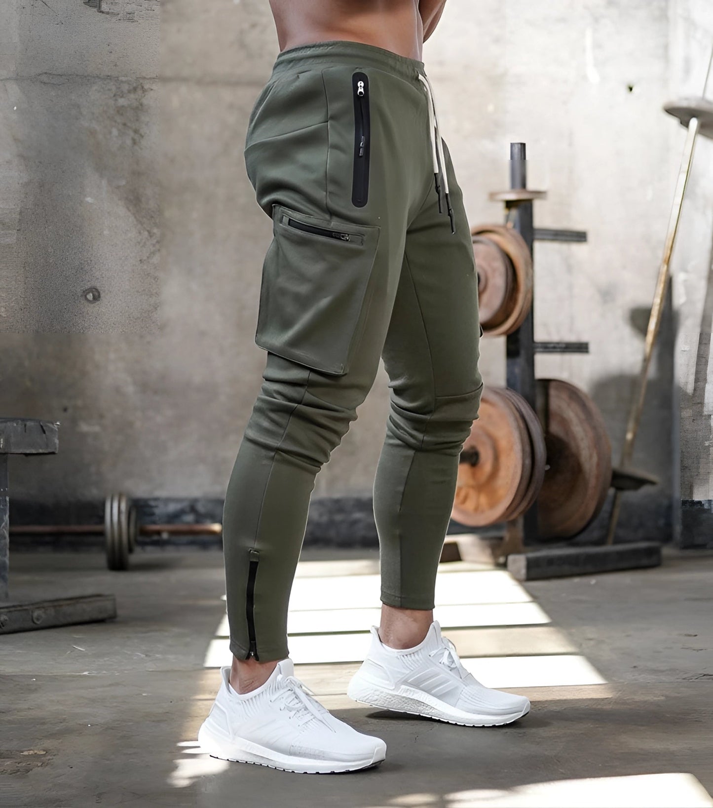 Merche Tapered Fit Gym Jogginghosen mit Taschen - Atmungsaktiv & Strapazierfähig