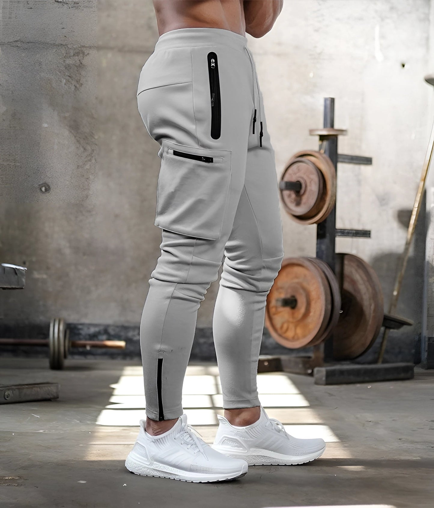 Merche Tapered Fit Gym Jogginghosen mit Taschen - Atmungsaktiv & Strapazierfähig