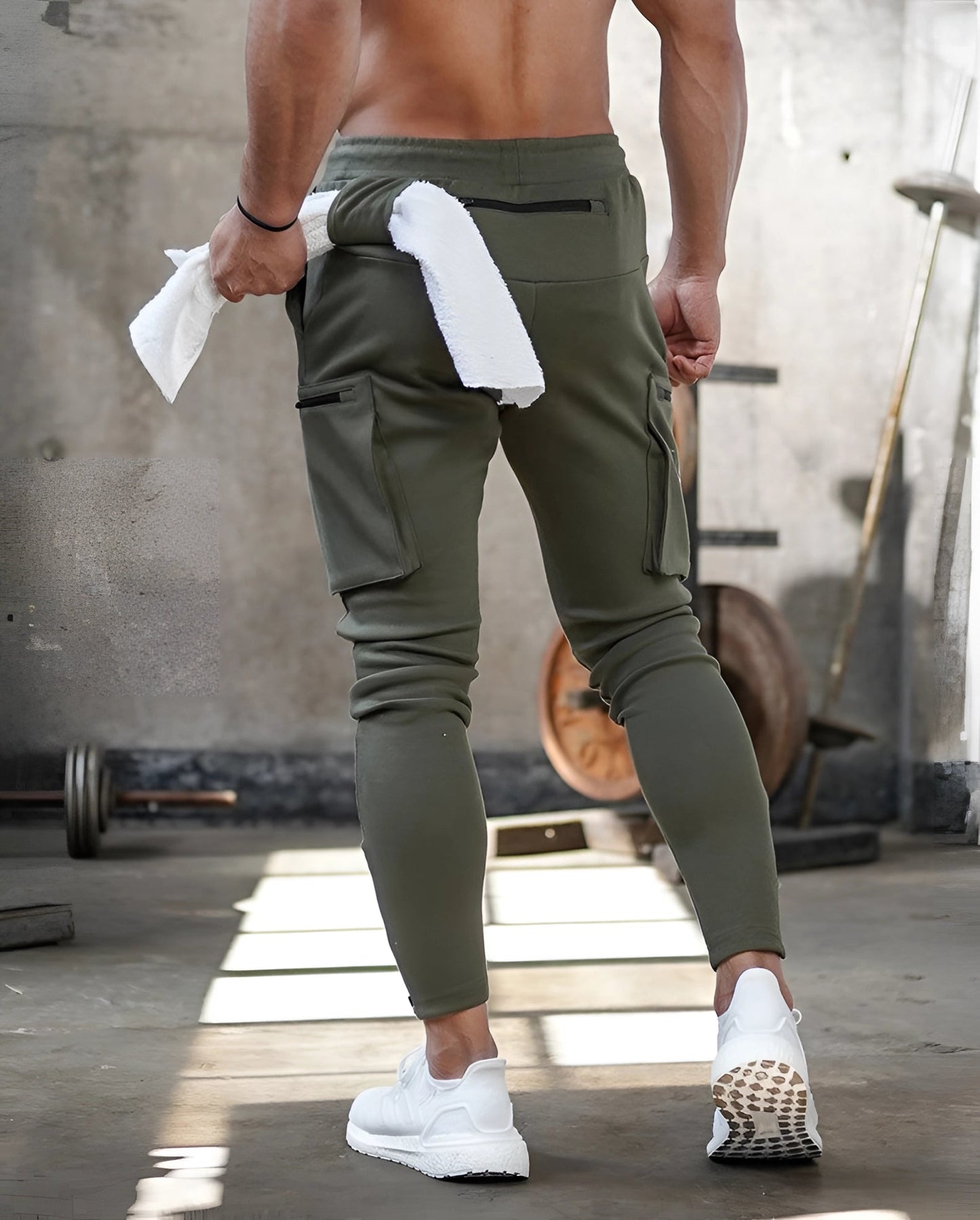 Merche Tapered Fit Gym Jogginghosen mit Taschen - Atmungsaktiv & Strapazierfähig