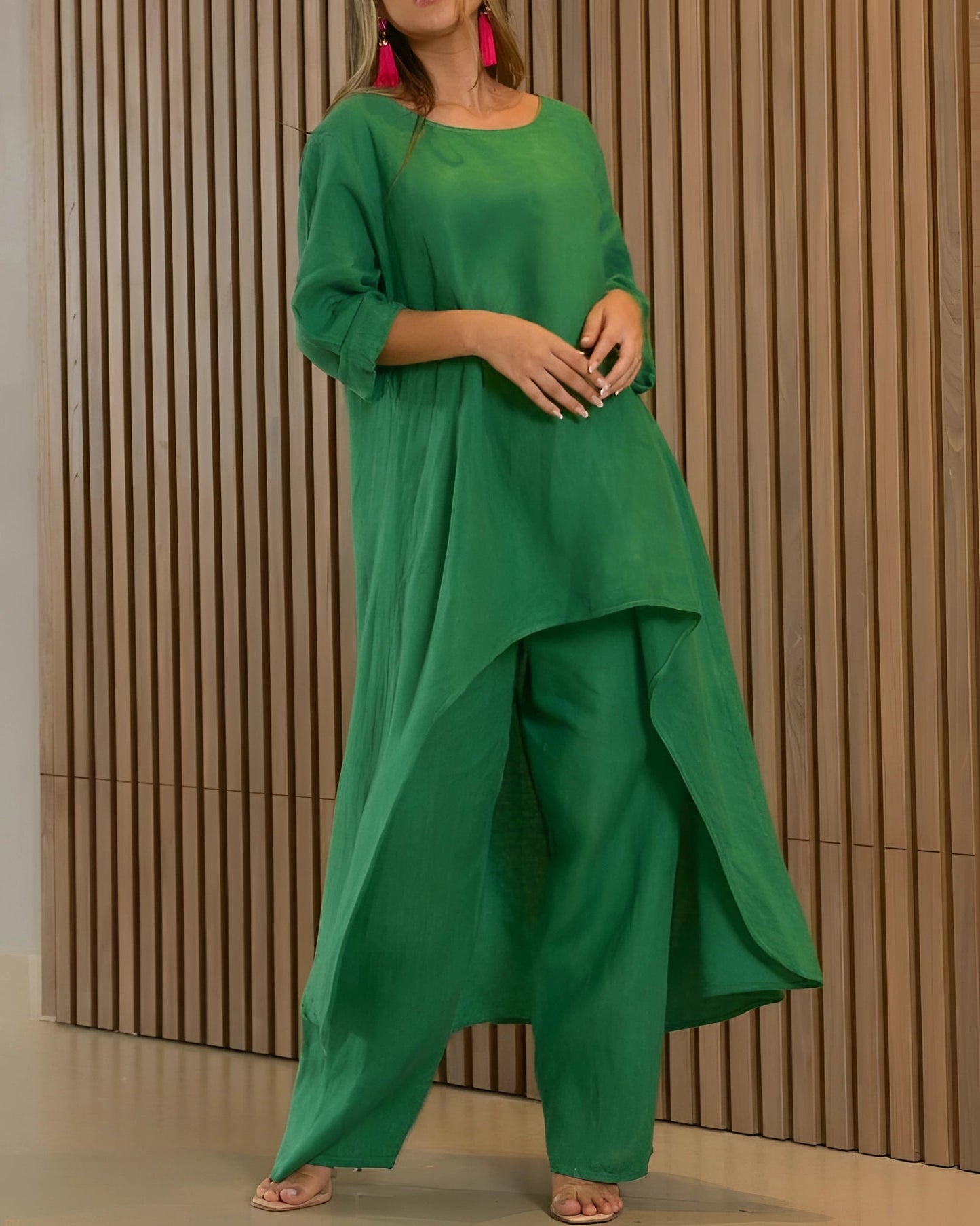 Merche Tunika & Weite Hosen - Neutrale Sommermode Nachhaltig