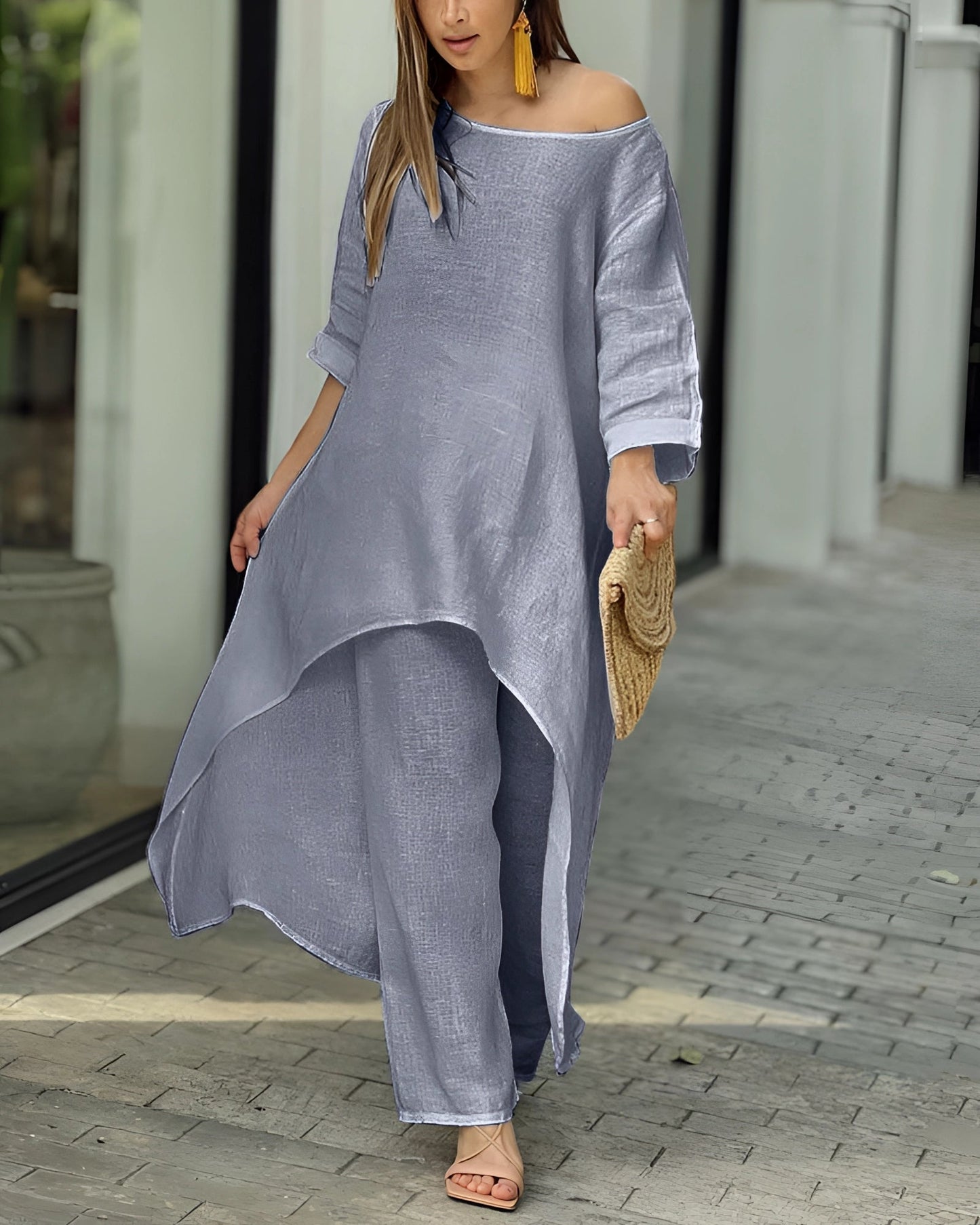 Merche Tunika & Weite Hosen - Neutrale Sommermode Nachhaltig