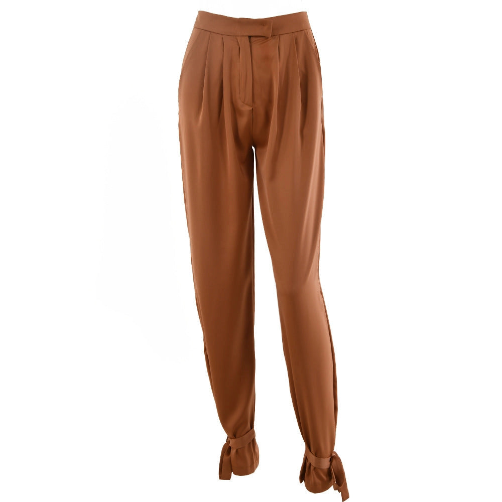 Merche High-Waist-Hosen mit Schleifenknöchel - Elegante Damenhosen