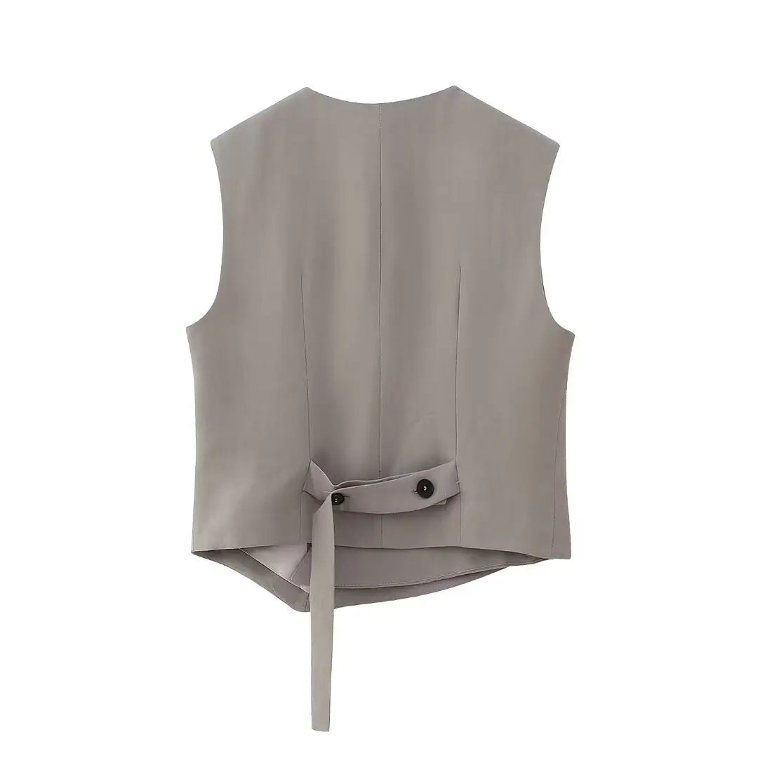 Merche - Lässiger 2-teiliger asymmetrischer Hosenanzug - Sommer