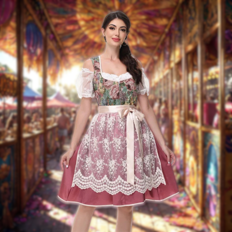 Bunte bayerische Tracht