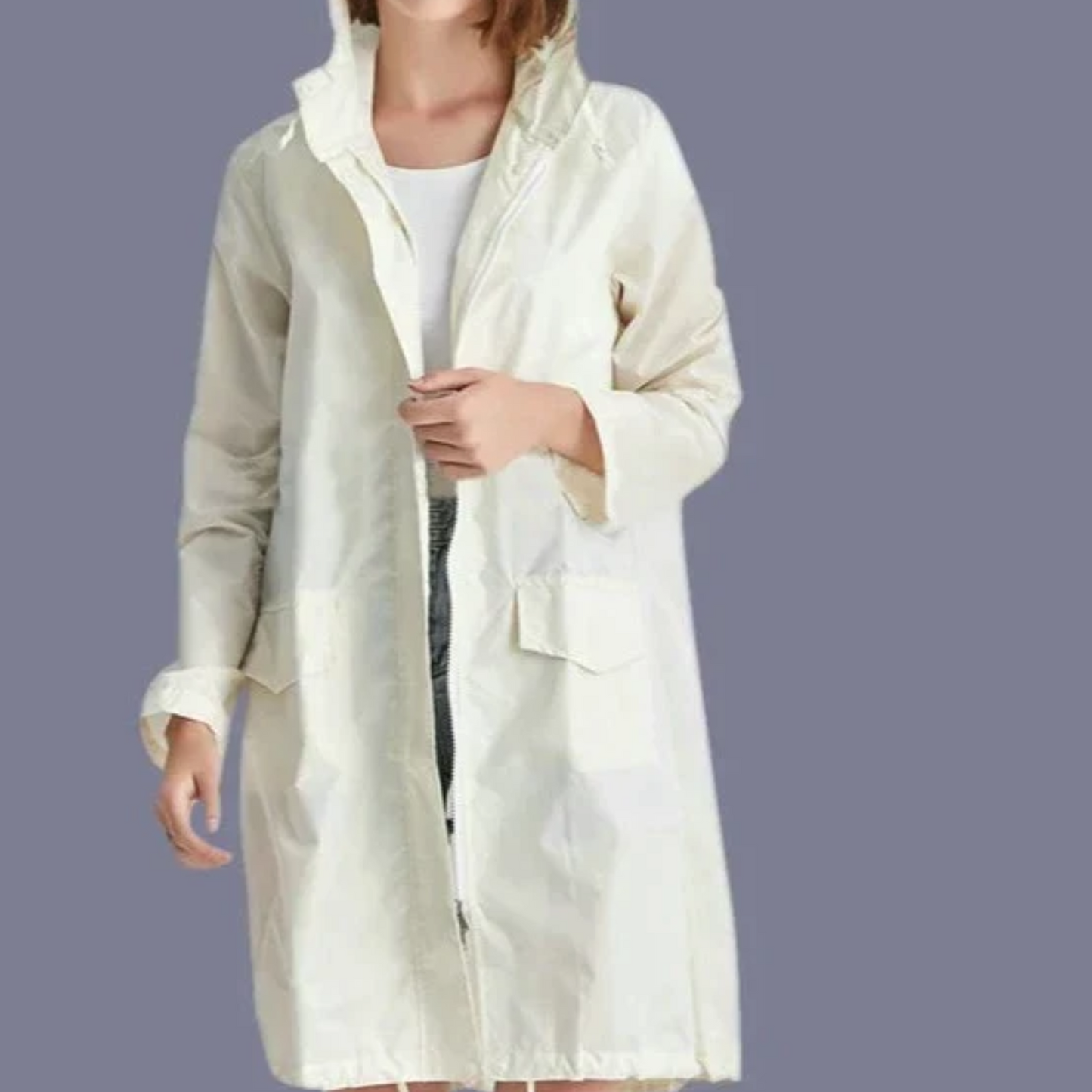 WW | Wasserabweisende Regenjacke für Damen mit Kapuze