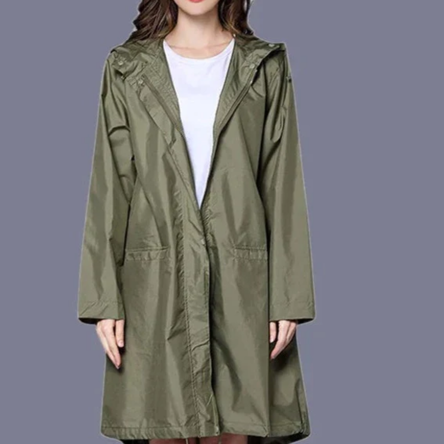 WW | Wasserabweisende Regenjacke für Damen mit Kapuze
