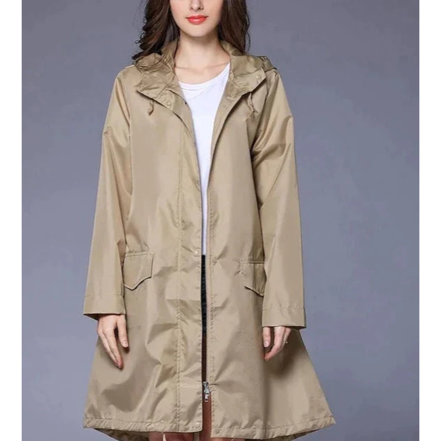 WW | Wasserabweisende Regenjacke für Damen mit Kapuze