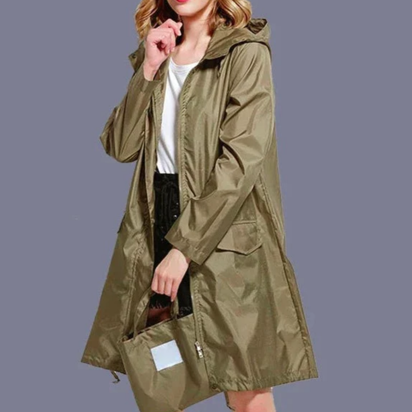 WW | Wasserabweisende Regenjacke für Damen mit Kapuze