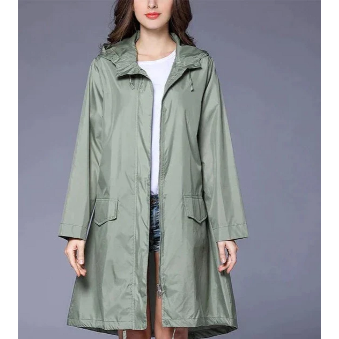 WW | Wasserabweisende Regenjacke für Damen mit Kapuze