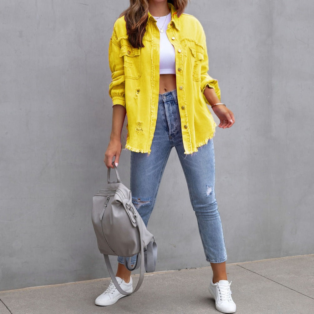 WW | Zerrissene Jeanjacke