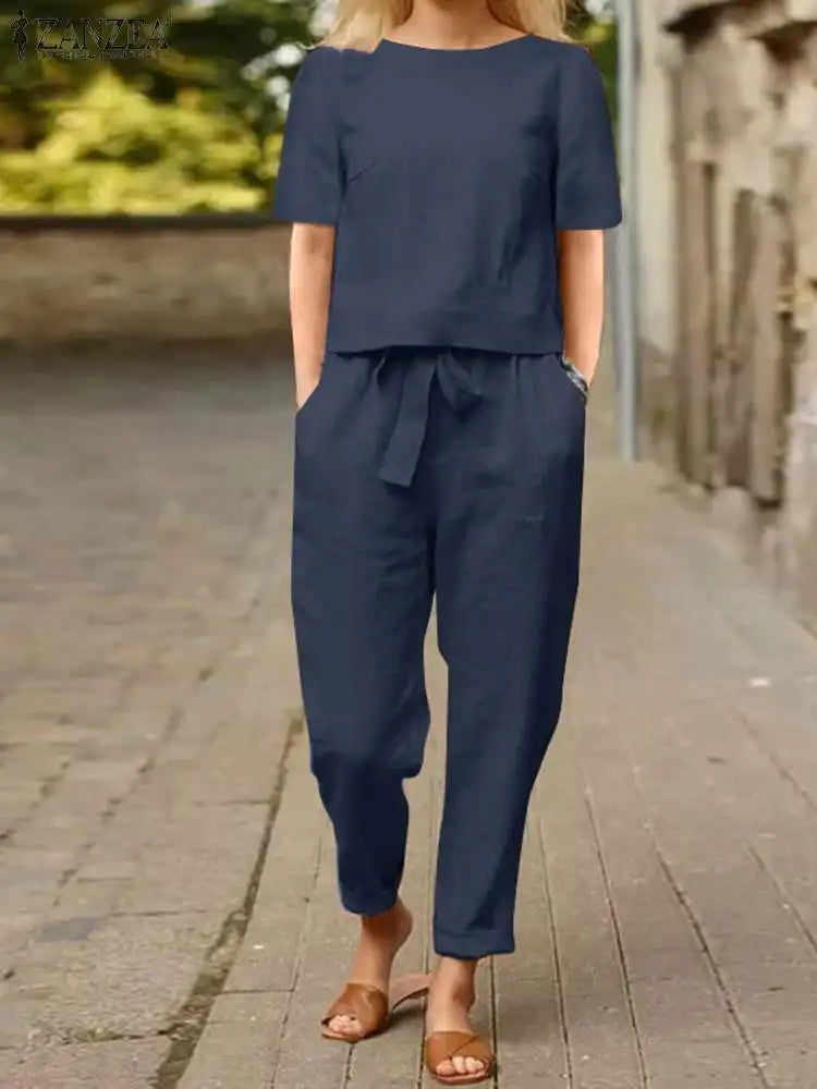 Merche Trendiges Sommerset im schlichten Stil mit bequemem Look