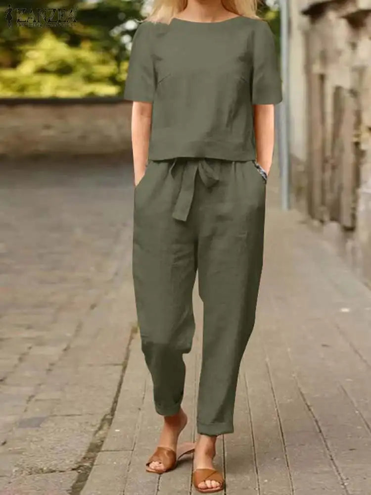 Merche Trendiges Sommerset im schlichten Stil mit bequemem Look