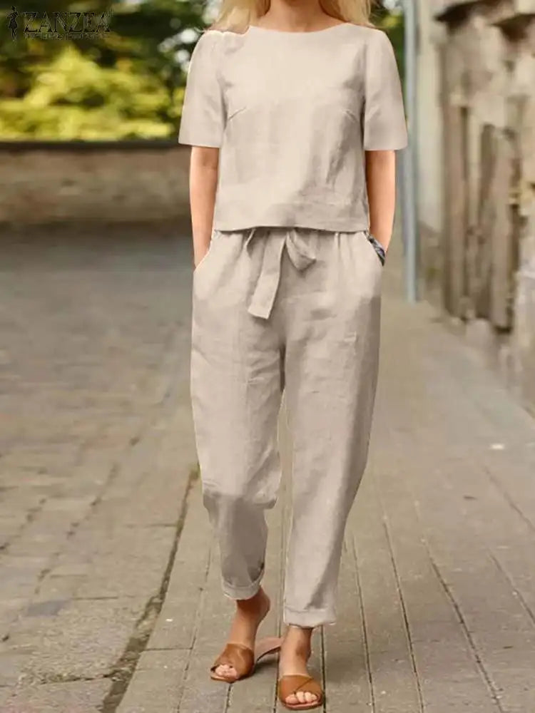 Merche Trendiges Sommerset im schlichten Stil mit bequemem Look