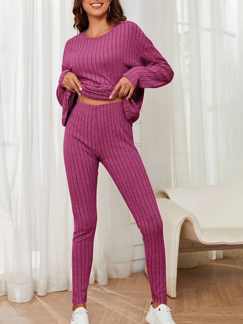 Merche Langarm-Strickset ideal für Streetwear-Mode