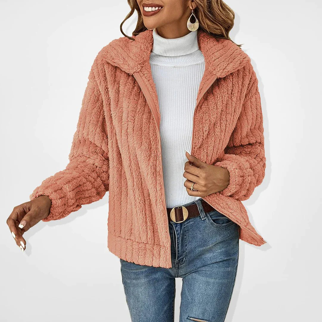 WW | ️plüsch Strickjacke