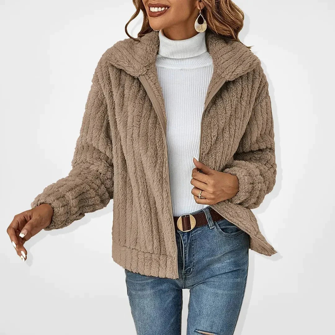 WW | ️plüsch Strickjacke