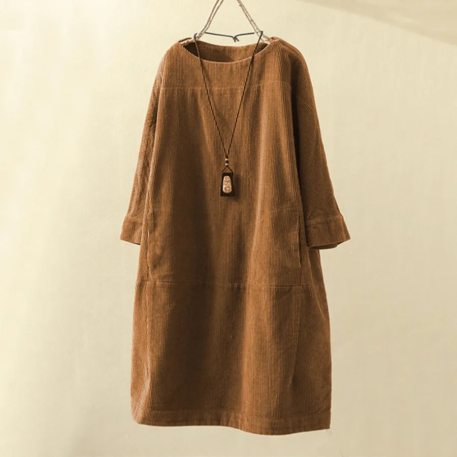 WW | Weinlese Inspirierte Cordkleid