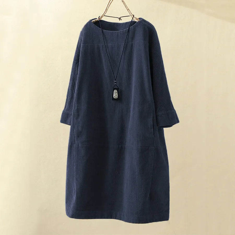 WW | Weinlese Inspirierte Cordkleid