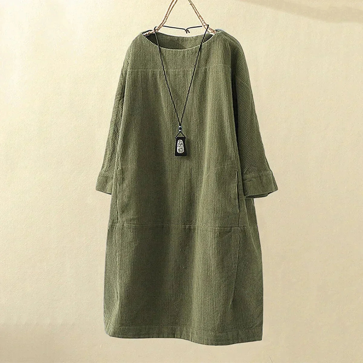 WW | Weinlese Inspirierte Cordkleid