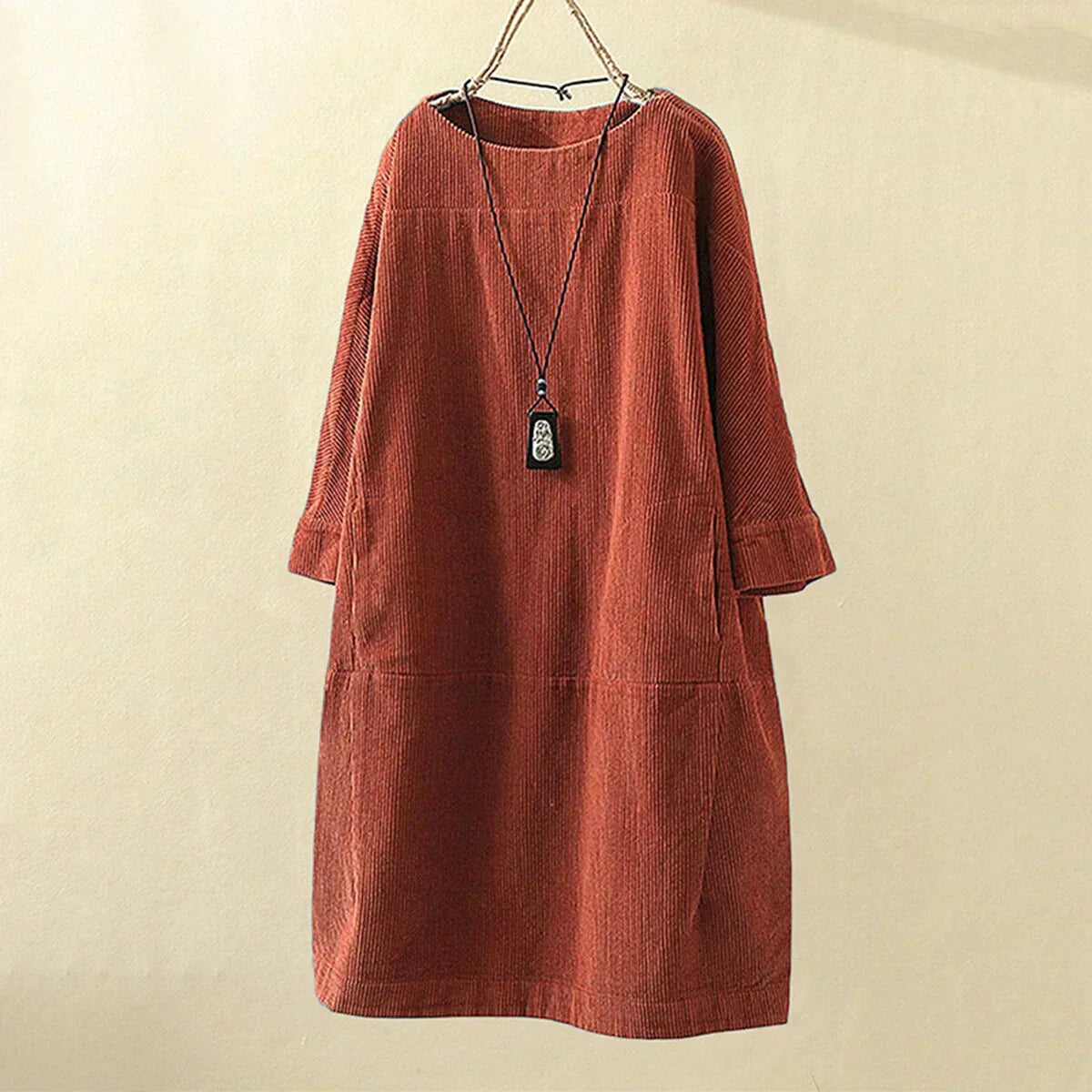 WW | Weinlese Inspirierte Cordkleid