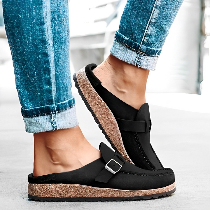 WW | Wildleder Mokassin Sandalen