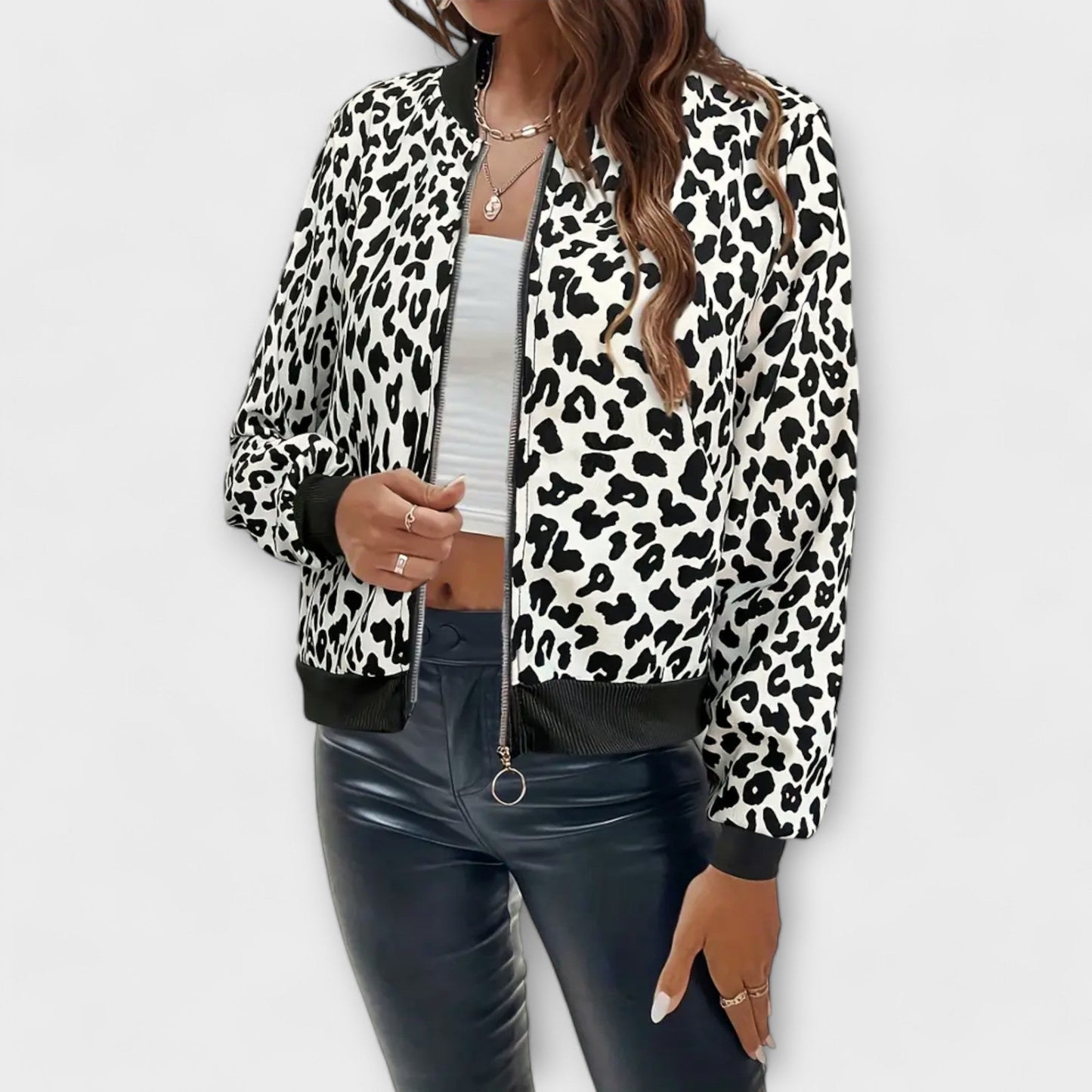 WW | Zipjacke Mit Leopardenmuster
