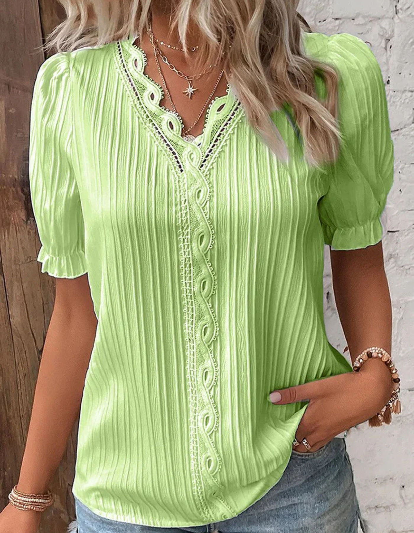 WW | Damen Elegant Oberteile Sommer Top