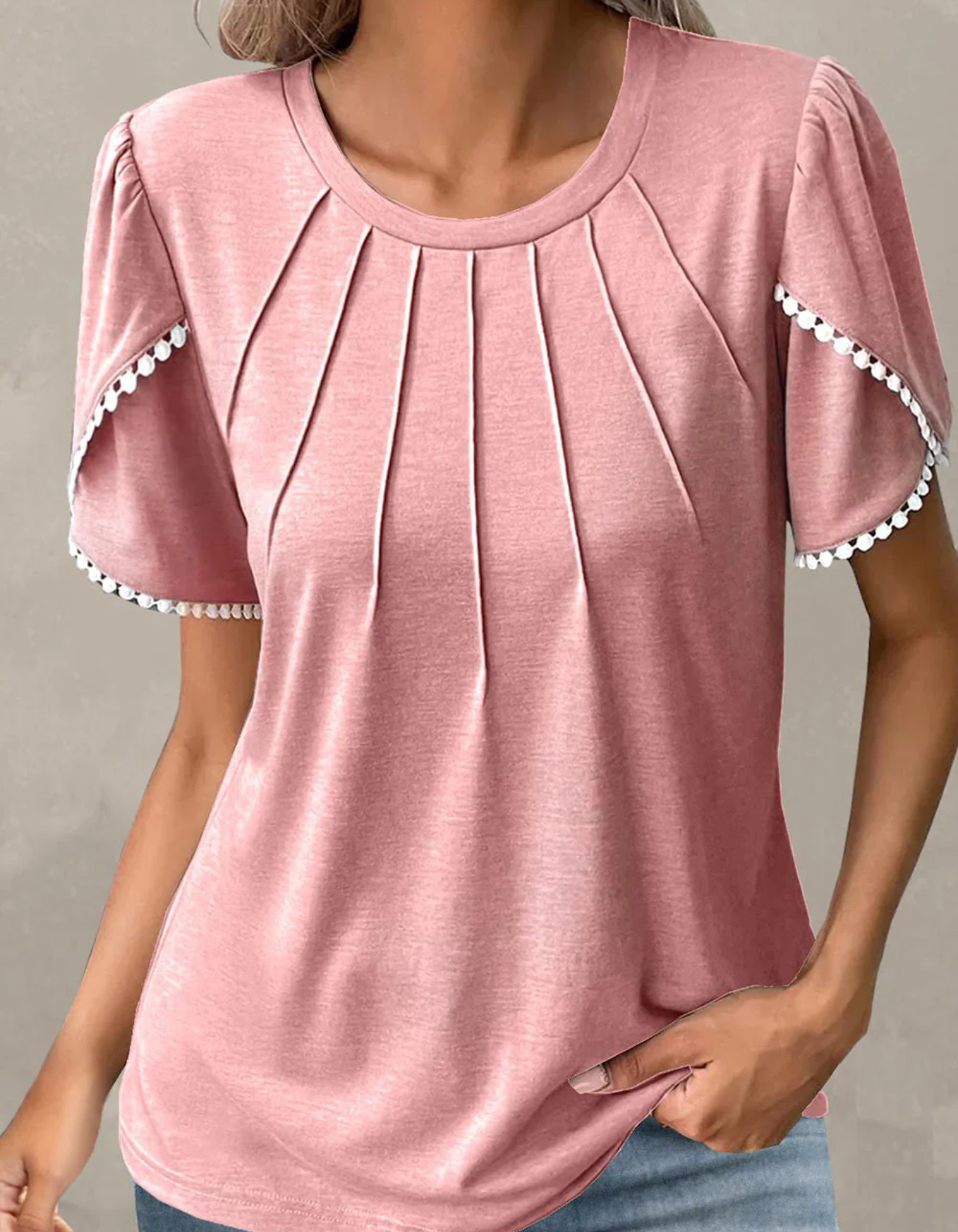 WW | Damen Elegant Oberteile Weiß Top