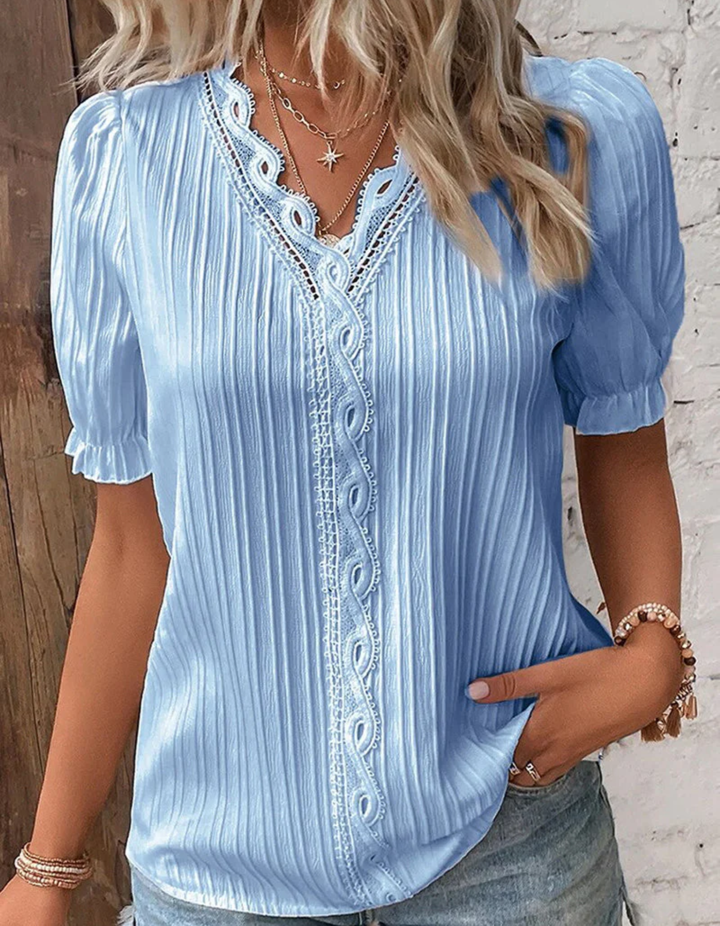 WW | Damen Elegant Oberteile Sommer Top