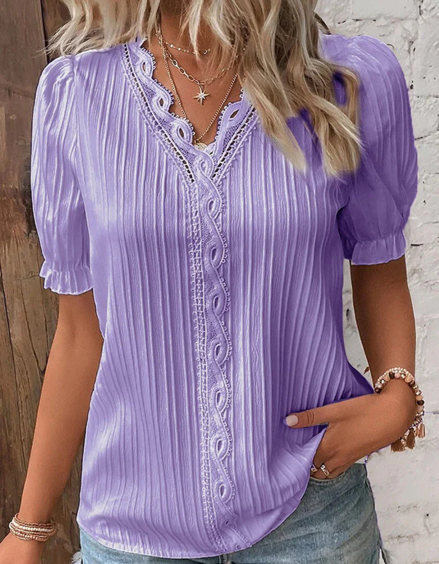 WW | Damen Elegant Oberteile Sommer Top