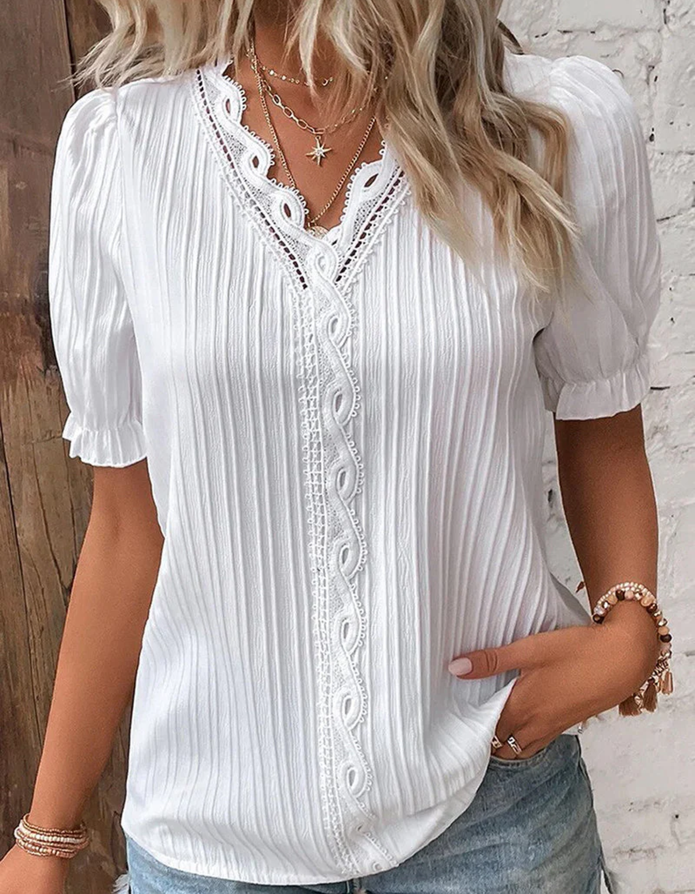 WW | Damen Elegant Oberteile Sommer Top