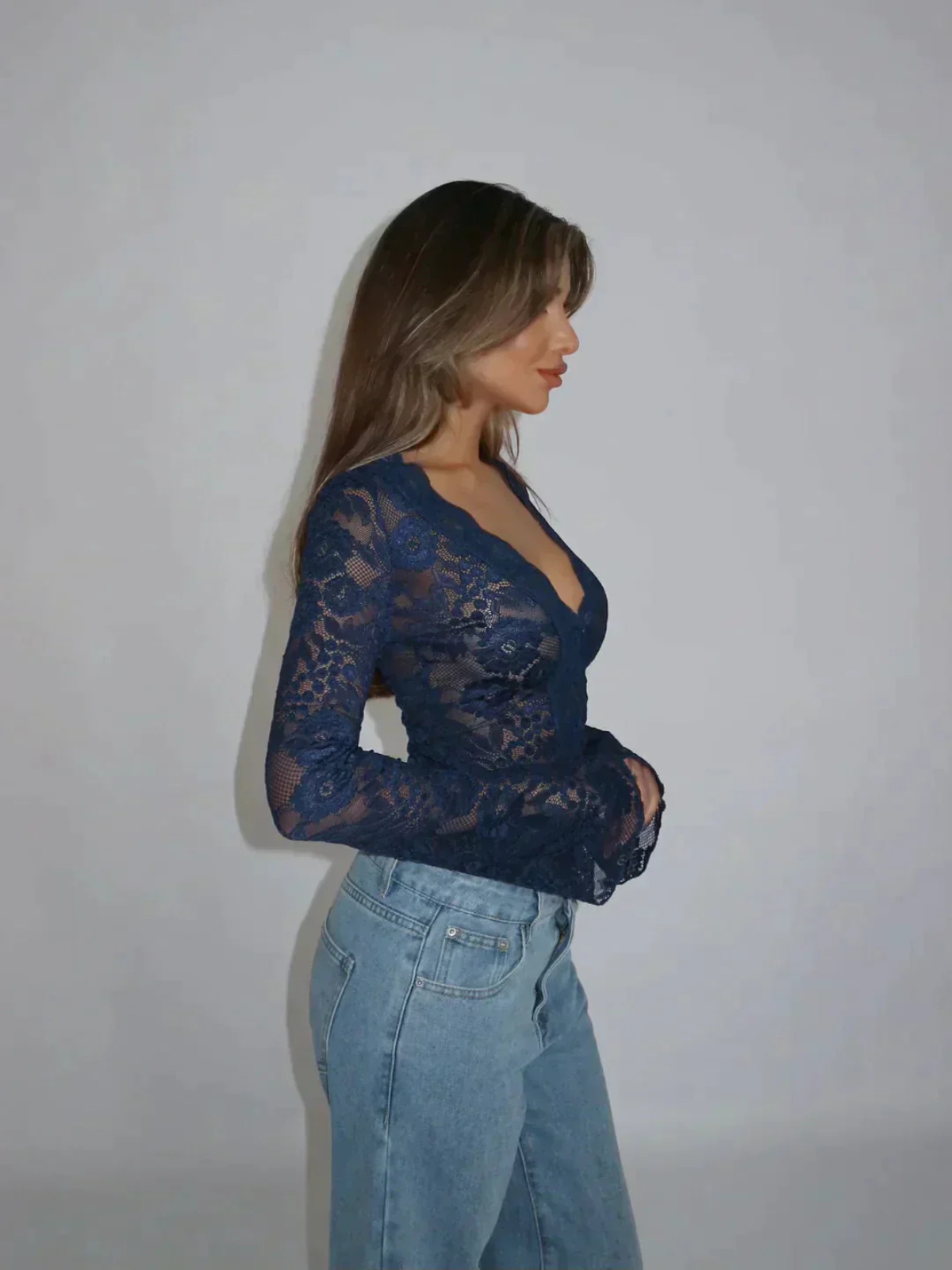 WW | Damen Festliche Oberteil Elegant Top