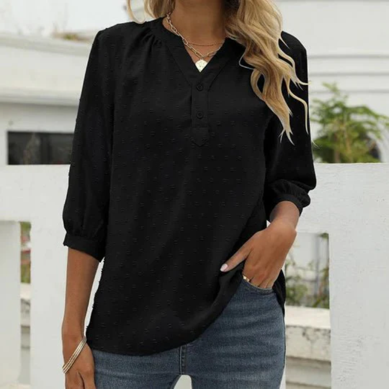 WW | Damen Langarm Oberteile Elegant Top