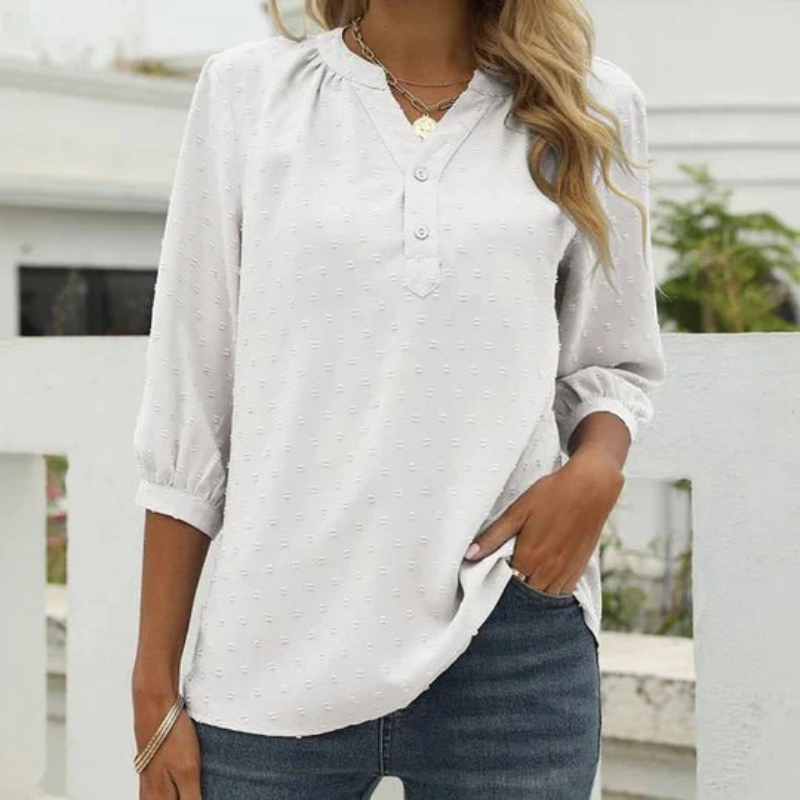 WW | Damen Langarm Oberteile Elegant Top