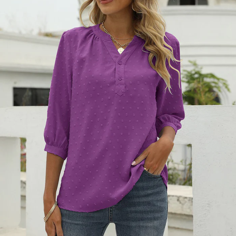 WW | Damen Langarm Oberteile Elegant Top
