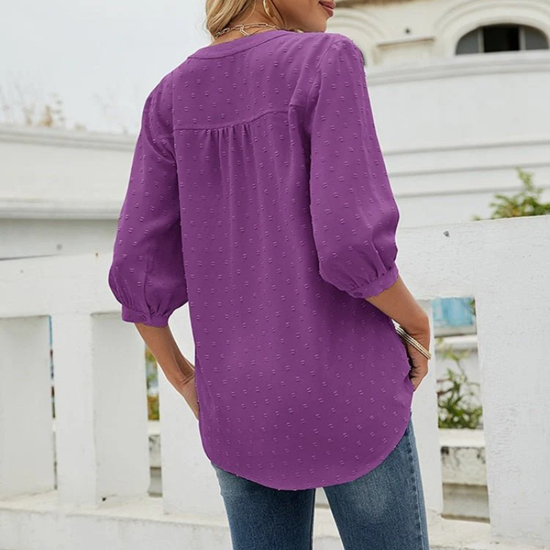 WW | Damen Langarm Oberteile Elegant Top