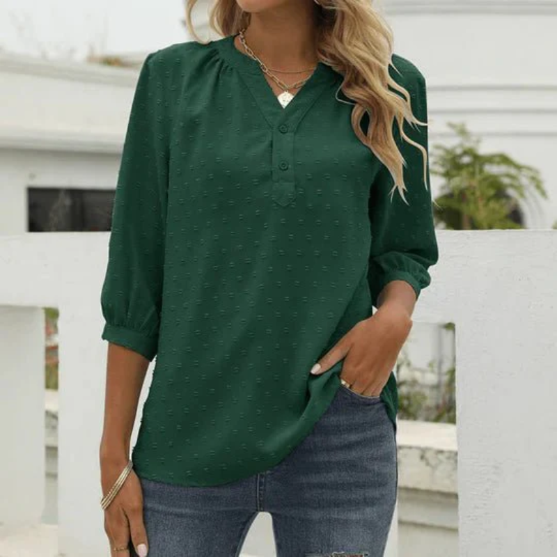 WW | Damen Langarm Oberteile Elegant Top