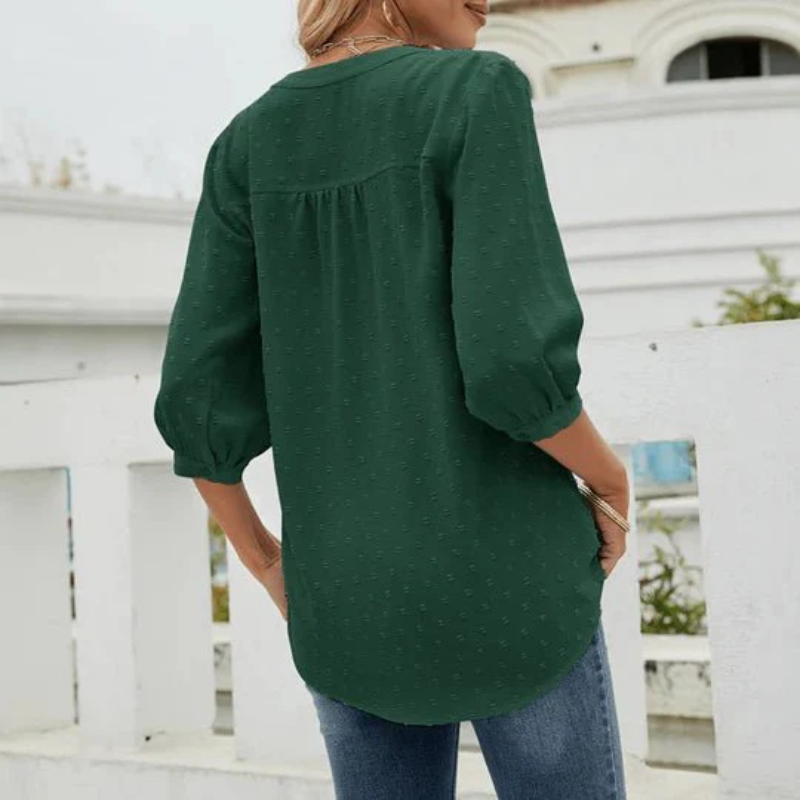 WW | Damen Langarm Oberteile Elegant Top
