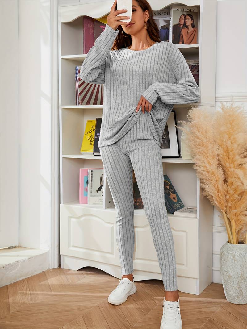 Merche Langarm-Strickset ideal für Streetwear-Mode