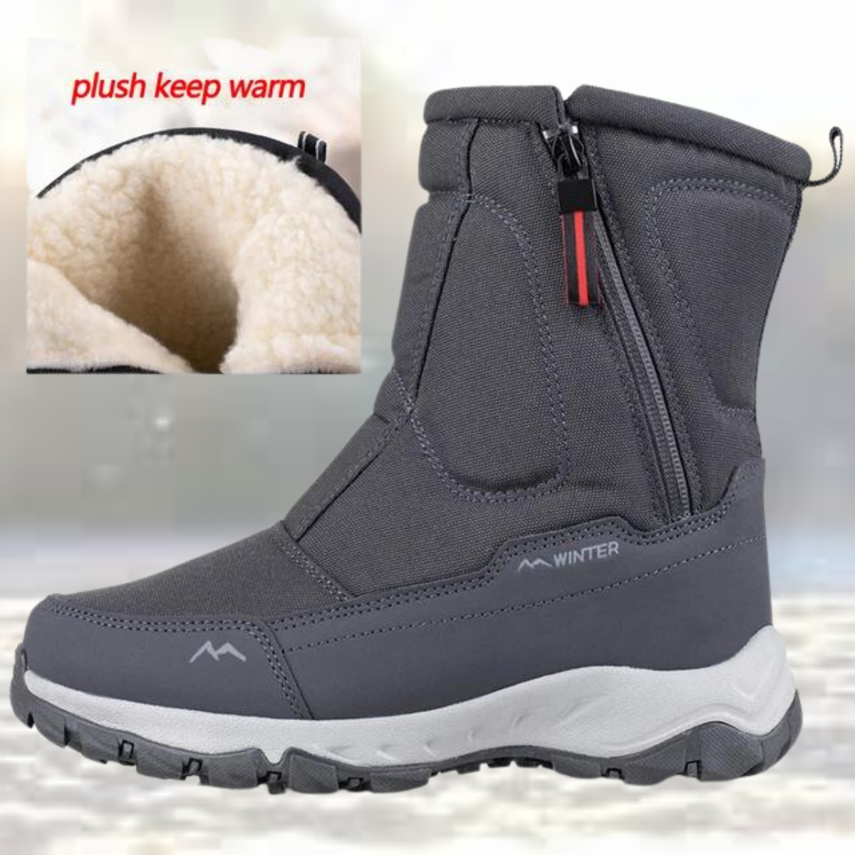 Die besten modischen Mesh Mid-Calf Schneestiefel
