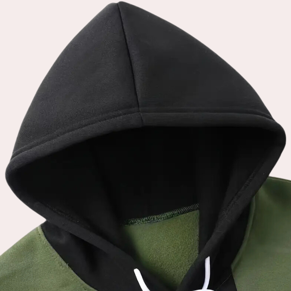 WW | Zweifarbiger Kapuzenpulli Für Männer