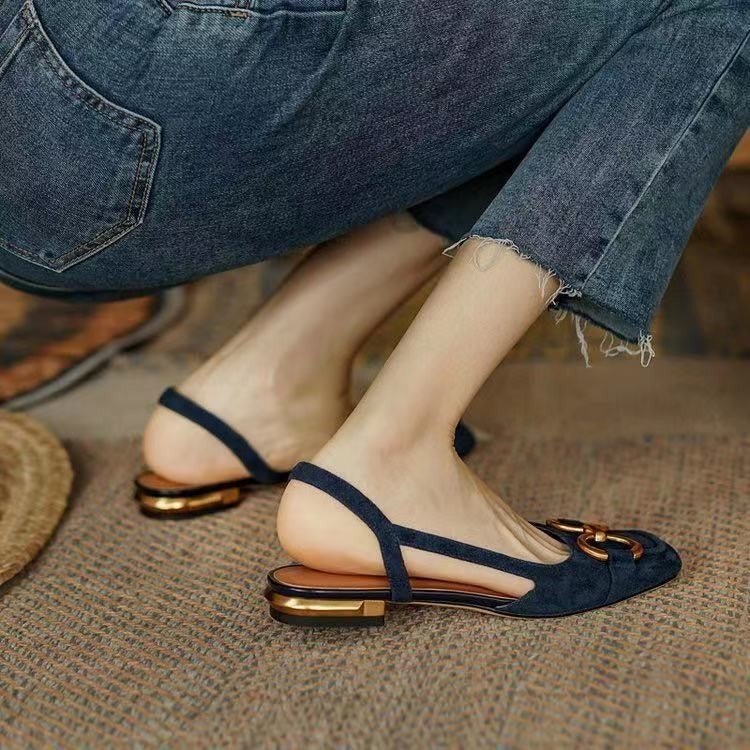 Elegante Slingbacks aus Leder