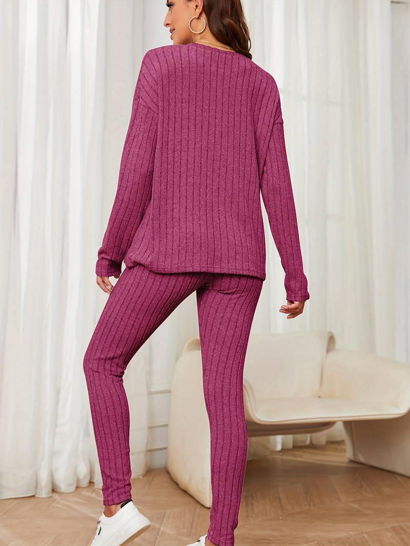 Merche Langarm-Strickset ideal für Streetwear-Mode