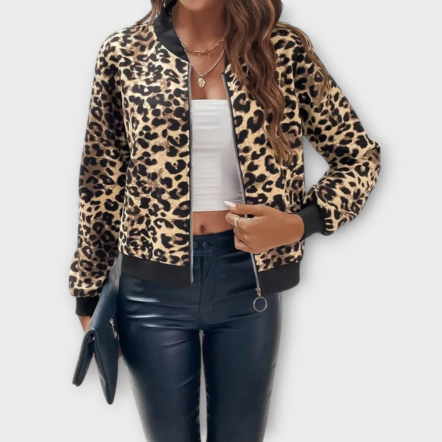 WW | Zipjacke Mit Leopardenmuster